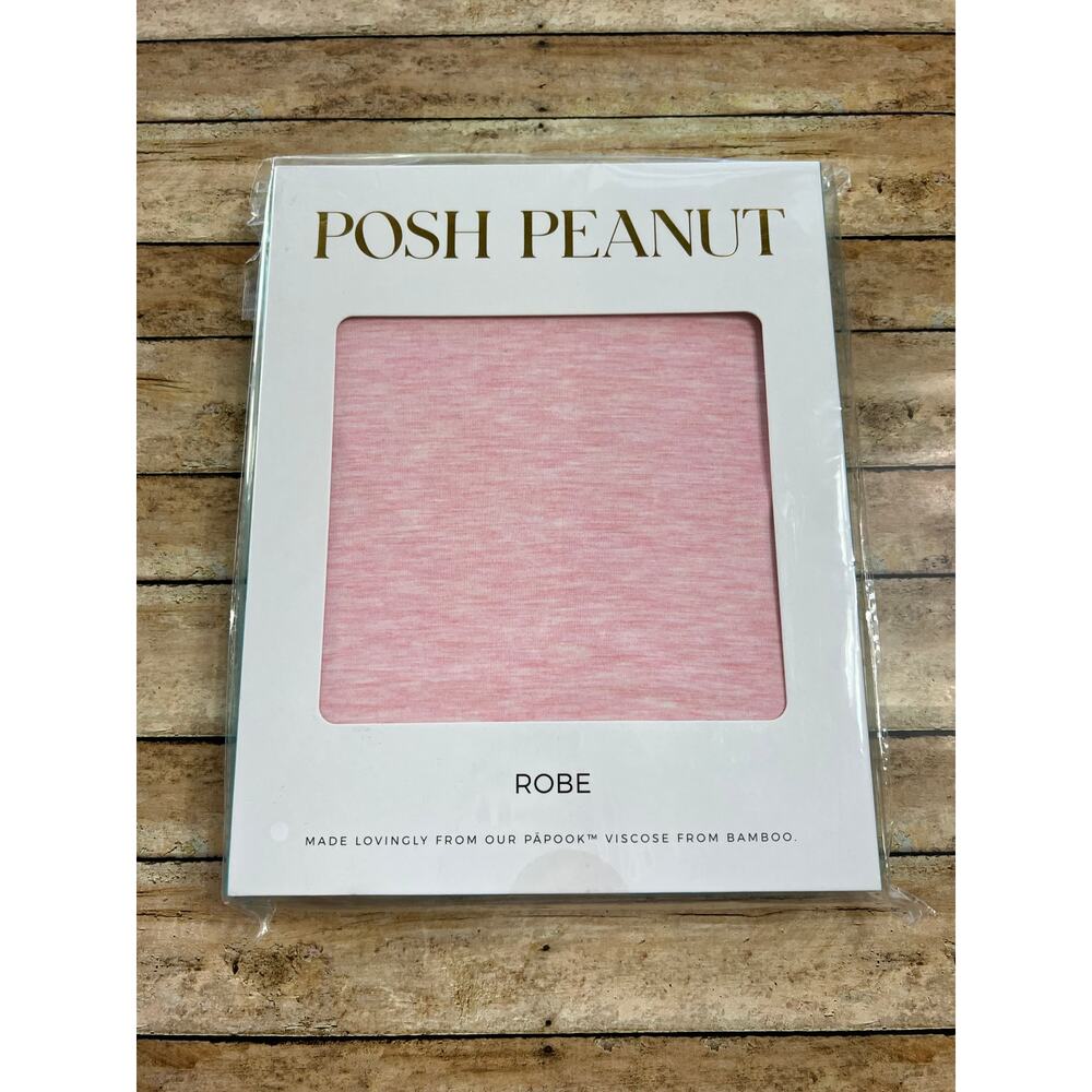 NWT Posh Peanut Heather Pink Robe Size Large